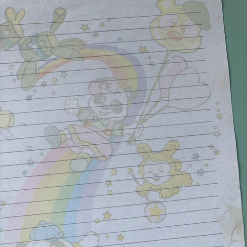 Letter sheet from the 1990s