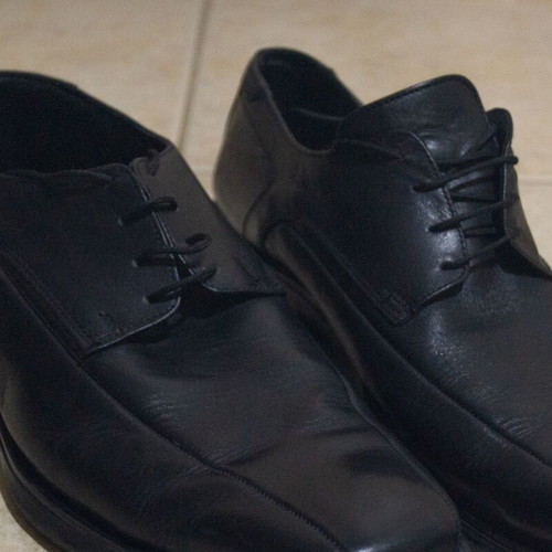 Black used scarponi shoes size 45