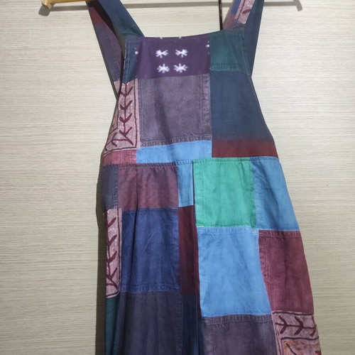 Boho Hippie Jumpsuit with Patchwork Pattern Romwe like new, colorful
