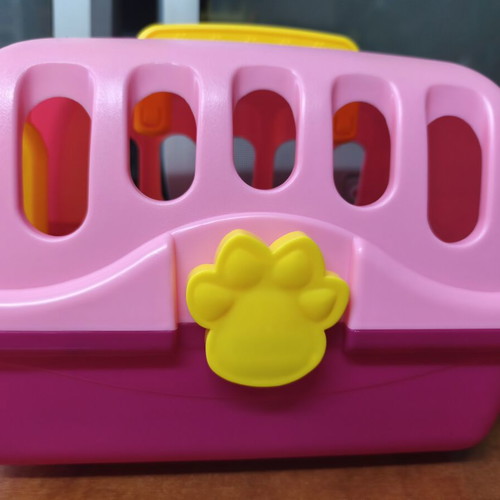 Fur Real Walkalots Peach Kitty Cat used with carrier