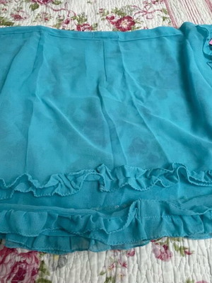Pareo skirt new, turquoise, one size