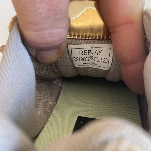 Replay women's sneakers size 39 used, gold