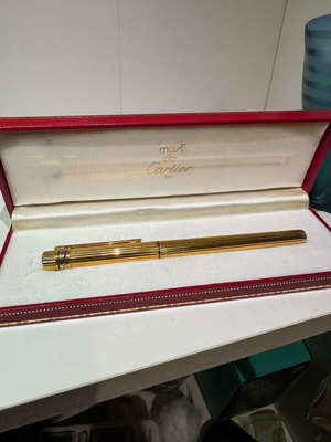 Must de Cartier Vendome χρυσό επιχρυσωμένο φλαουτέ στυλό, σαν καινούργιο