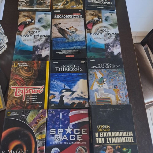 National Geographic and Discovery documentary collections, like new, 15 sets