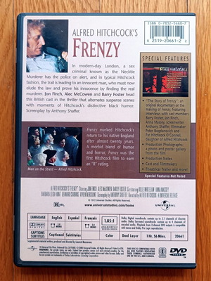 Frenzy DVD μεταχειρισμένο, θρίλερ χωρίς ελληνικούς υπότιτλους