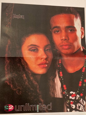 2 Unlimited - Eddie Murphy Poster from magazine ΜΠΛΕΚ In good condition Price 4 Euros
