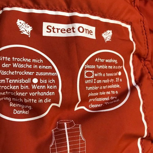 Street One sleeveless women's jacket used, burgundy, size M