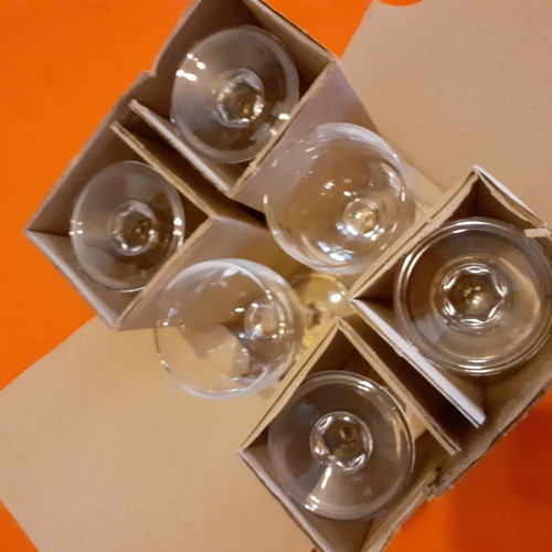 RCR crystal liqueur shot glasses for ouzo new