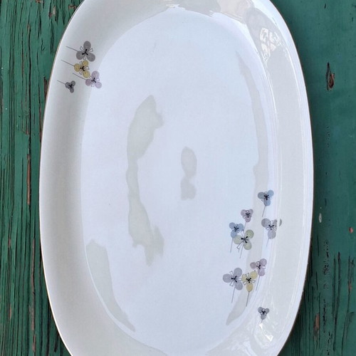 Πιατέλες πορσελάνης vintage Alka Kunst Bavaria Carina σετ 2 σαν καινούργιο