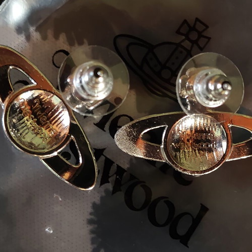 Vivienne Westwood Vintage Y2K Silver Saturn Earrings