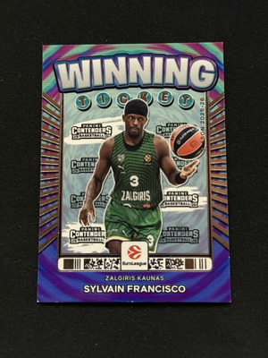 Κάρτα Panini Euroleague Contenders 25/26 Sylvain Francisco Winning Ticket καινούργια