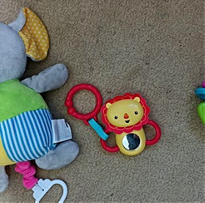 Παιχνίδια για μωρά Ελεφαντάκι με μουσική για νανούρισμα νεογέννητου για την κούνια και κουδουνίστρα