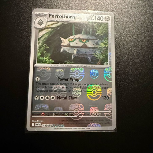 Ferrothorn Master Ball 069/086 new