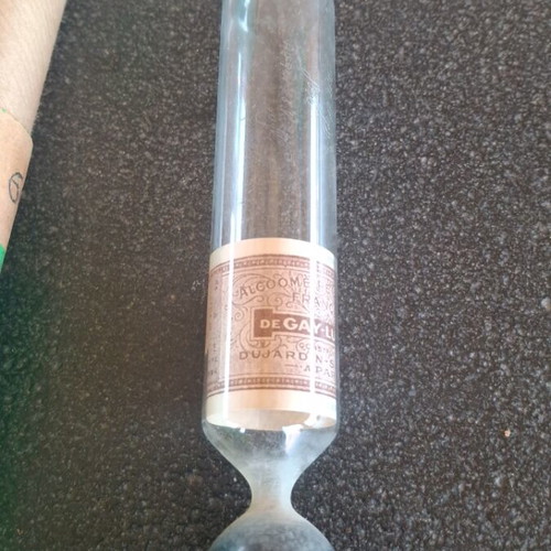 De Gay Lussac Alcoholmeter used, vintage, made in France
