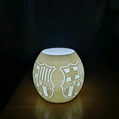 Collectible Barcelona lantern with led tealight new, plastic