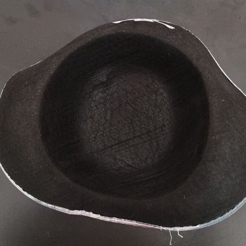 Pirate hat black with silver used MTP