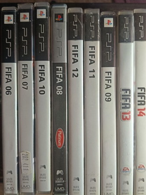 Πακέτο βιντεοπαιχνιδιών FIFA για Sony PlayStation Portable PSP σαν καινούργιο, 11 τίτλοι