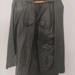 Leather jacket used, size Medium, black