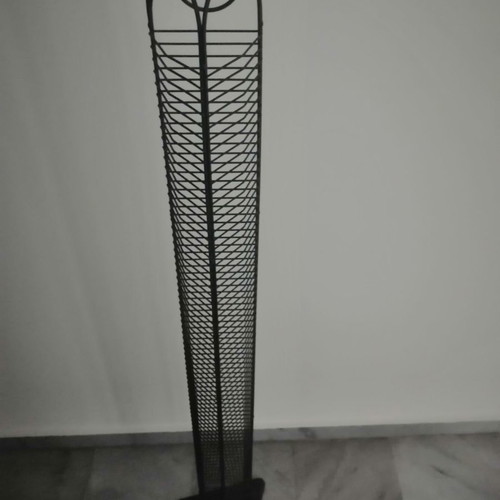CD rack used for 100 CDs, black