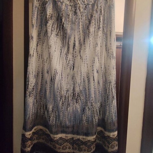 Long skirt in blue shades like new, size XXL