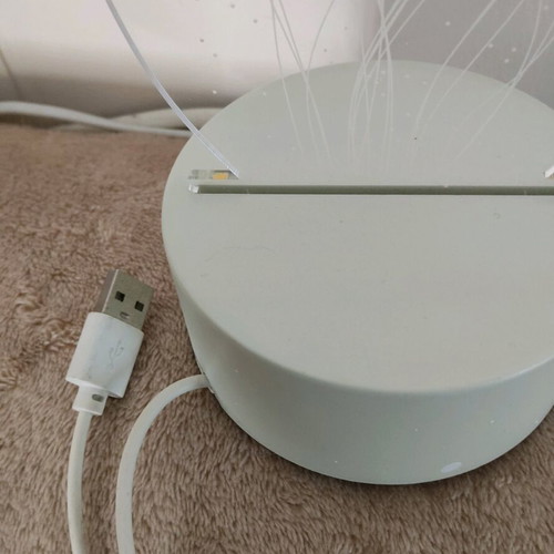 Table decorative lamp Medusa LED transparent used