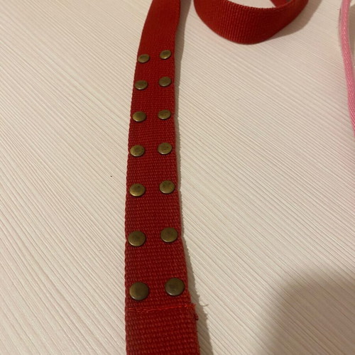 Benetton and next adjustable children's belts used, red and pink
