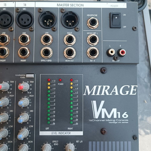 Mirage VM16 16-channel analog audio mixer console