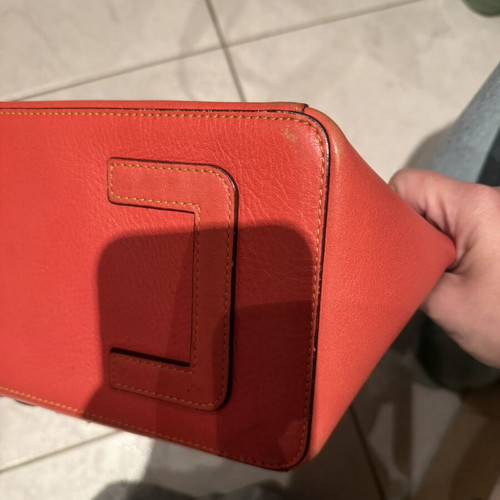 MCM shoulder bag, brown and orange
