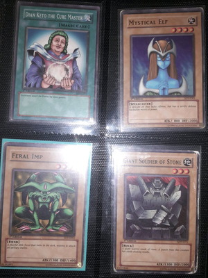 Yu-Gi-Oh! cards used, 4 from Yugi Structure Deck First Edition