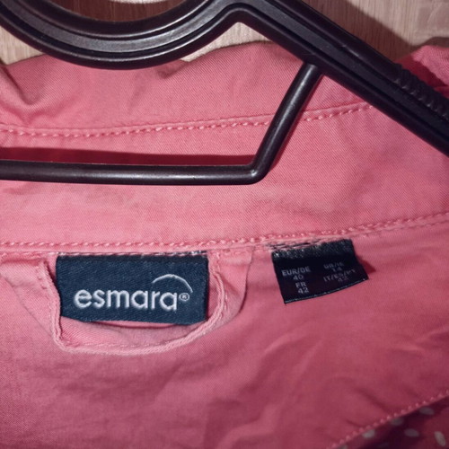 Pink cotton trench coat size Large in like new condition