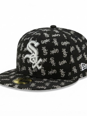 New Era 59FIFTY Chicago White Sox fitted καπέλο σαν καινούργιο, μαύρο και ασημί