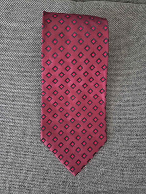 Ermenegildo Zegna tie like new, red silk, made in Italy