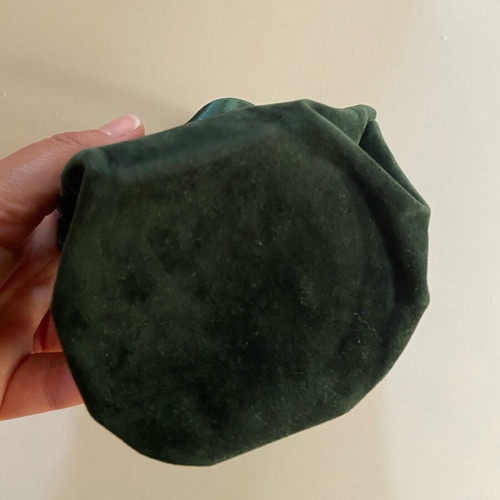 Thallo velvet jewelry pouch used luxury