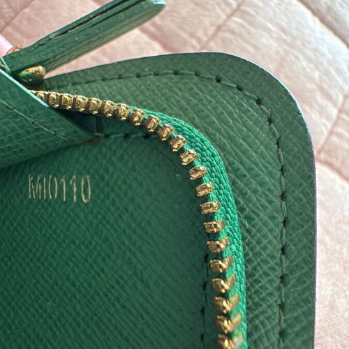 LV wallet like new, green