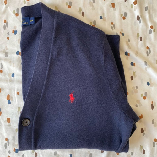 Ralph Lauren men's cardigan like new, blue, size M