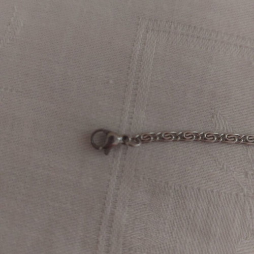 Bracelet from stainless steel like new, silver color, length 17+5 cm