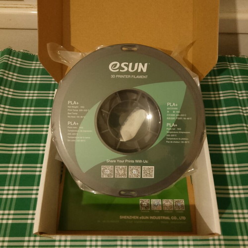 3D Print PLA Filament e-sun Cool White 1kg New
