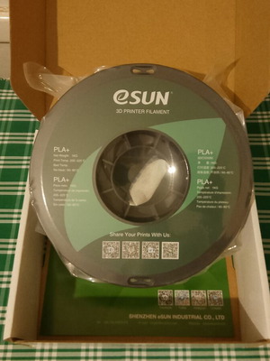 3D Print PLA Filament e-sun Cool White 1kg New