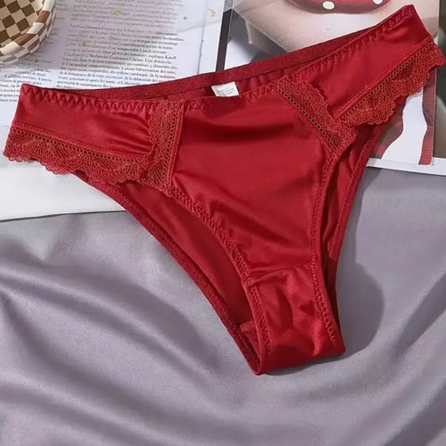 Women's satin slip underwear new, pack of 3 pieces XL