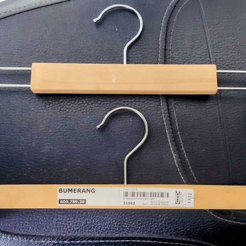 Wooden hangers like new for skirts and trousers