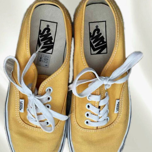 Vans branded shoes yellow like new, size 39