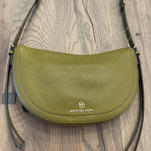 Michael Kors Camden Small Messenger Bag new, pistachio leather crossbody