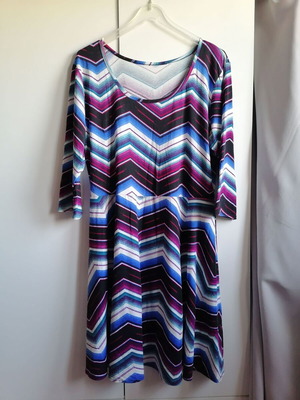 Dress XL viscose multicolor like new