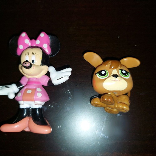 Mini Mouse Mattel and Littlest Pet Shop Hasbro figure used