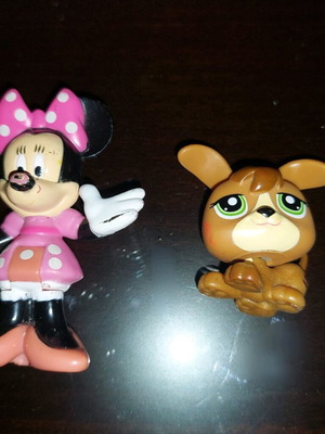 Mini Mouse Mattel and Littlest Pet Shop Hasbro figure used