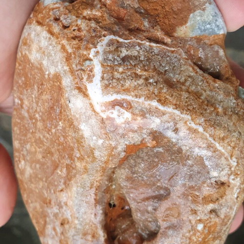 Raw agate from Evros beach 13cm new