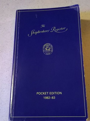 The Shipbrokers' Register μεταχειρισμένο, Pocket Edition 1982-83