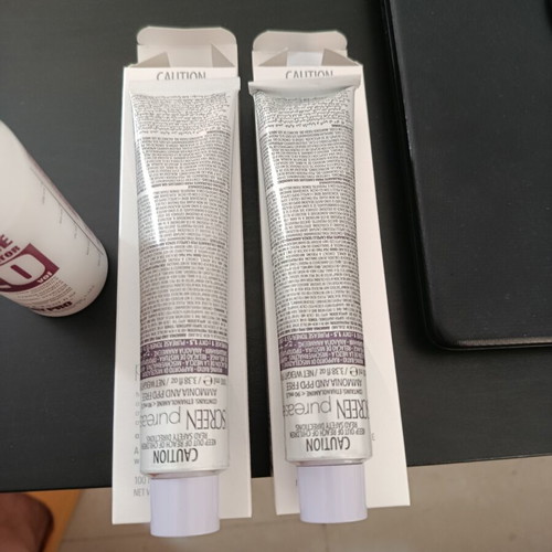 Screen hair color cream 2x100ml dark blonde 6N with 150ml 20vol developer gift new