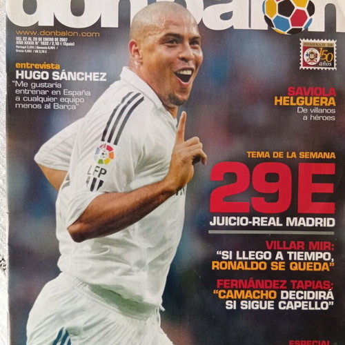 Don Balon magazine issue 22-28/1/2007 like new with Espanyol poster