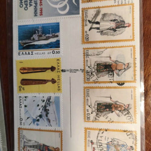 Leaflets, stamps and cards like new